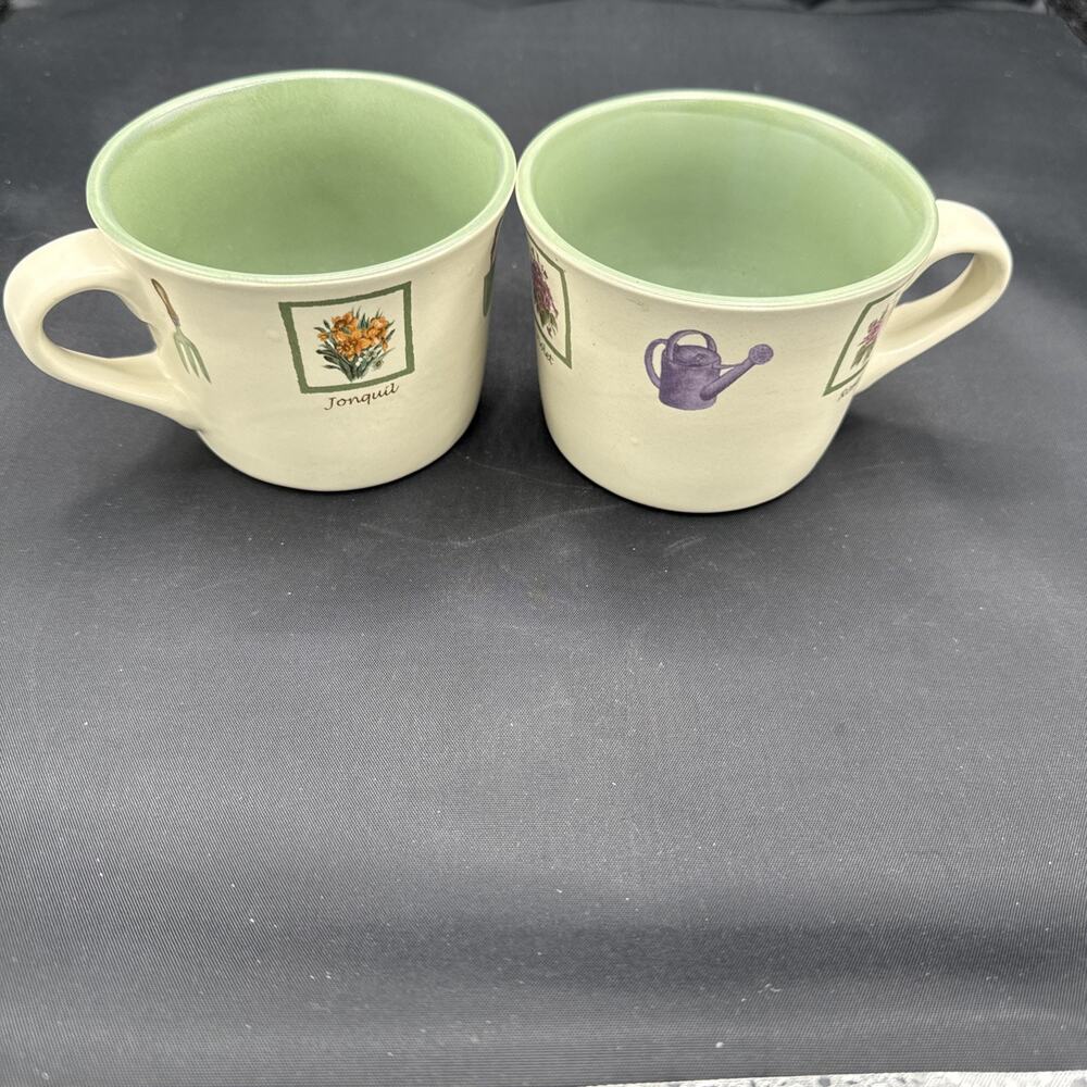 Coffee Mugs / Cups Set of 2 Stoneware